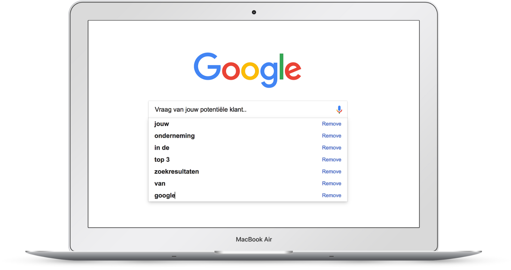 Zoekresultaten google